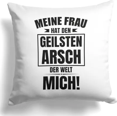 Produktbild von 22Feels Ehemann Geschenk Hochzeitstag Männer Deko Kissen Paar Dekoration Geburtstag Valentinstag für Ihn Liebe Weihnachten Wohnaccessoire Wohnzimmer Schlafzimmer Couch