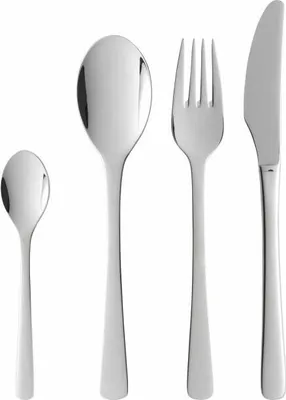 Image de Ensemble de couverts Gense Steel Line 16 pcs, couteaux, fourchettes, cuillères, 18/8 acier inoxydable, 20546