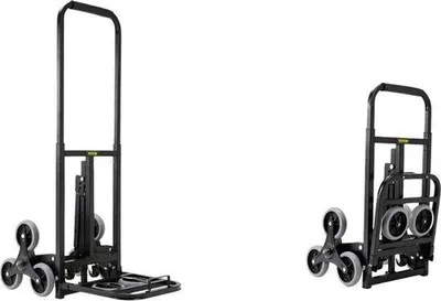 Immagine prodotto di Carrello pieghevole - Maniglia regolabile - Portata 170 kg - Pieghevole - Aperibile - 64x46x110 cm - 10 ruote