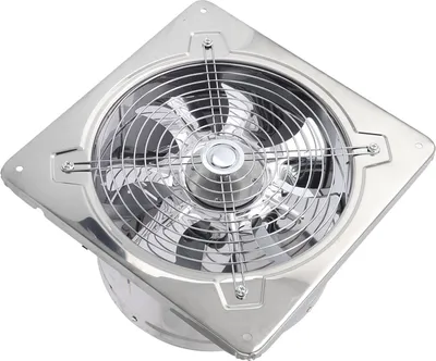 Image de Ventilateur d'extraction multifonction en acier inoxydable pour cuisine Ventilateur pour cuisine Salle de bain Entrepôt Garage 120W
