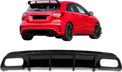 Zdjęcie produktu dla Dyfuzor tylny czarny do MERCEDES A-Class W176 Facelift 2012-2018 A45 Look