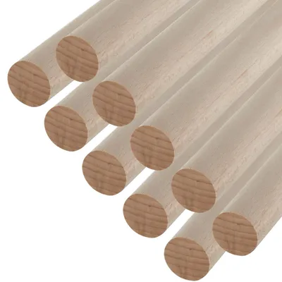 Produktbild von SOTECH Rundstab Buche Ø 30 mm, Länge 500 mm – Holzstab für Schrank, Kleiderstange (10 Stück)