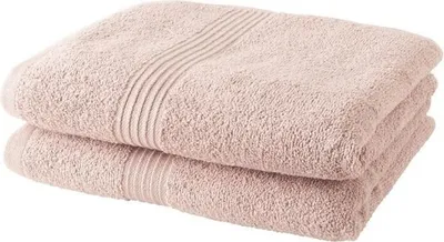 Produktbild von Handtuch Set, 50x90 cm, 100% Baumwolle, 2 Stück, Sandrosa