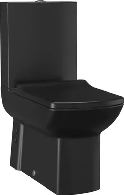 Produktbild von LARA Kombi-WC, Abgang senkrecht/waagerecht, schwarz matt