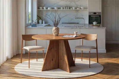 Produktbild von Skye Decor, Virella - Atlantic Pine, Esstisch, Atlantische Kiefer, 100 % Melaminplatte, 120 x 120 x 75 cm