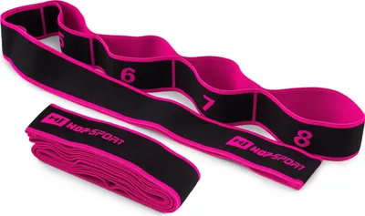 Produktbild von Hop-Sport Fitnessband aus Nylon HS-N904GB  Widerstandsband für Frauen und Männer Heimfitness, Krafttraining, Yoga, Pilates, Physiotherapie - pink