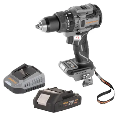 Immagine prodotto di Trapano avvitatore a batteria Procraft Industrial CD20B-BB 20 V 150 Nm Brushless + 1x batteria da 2,0 Ah + caricabatterie