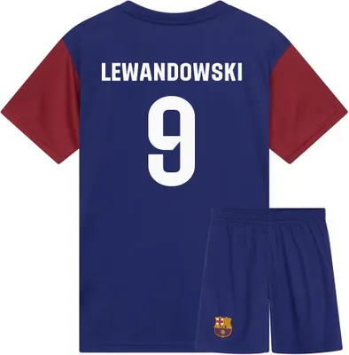 Produktbild von FC Barcelona Fußball Trikot Set Lewandowski Heim - Kind - 164
