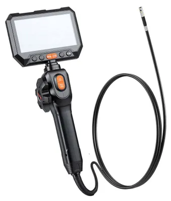 Produktbild von Inspektionskamera / Endoskopkamera – 180° schwenkbarer Kopf – 5-Zoll-Display – 8 mm Durchmesser – IP67 wasserdicht