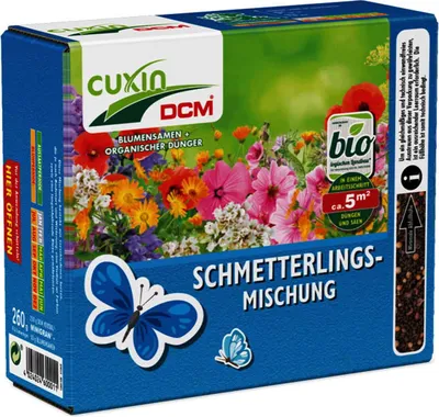 Immagine prodotto di Cuxin Semi di fiori Miscela per farfalle260 g 2in1 Semi e concime