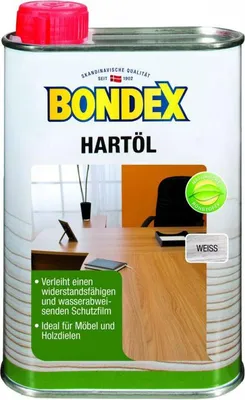 Produktbild von Bondex Hartöl Weiß 0,75L - 377890