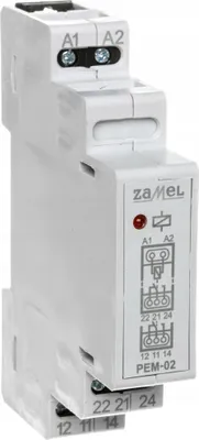 Image de Relais électromagnétique 24V AC/DC PEM-02/024 exta ZAMEL