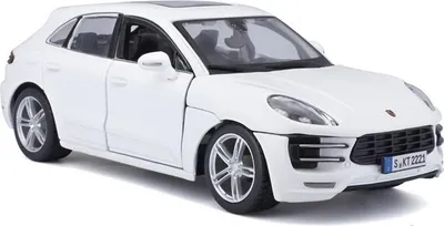 Zdjęcie produktu dla Porsche Macan BIAŁY 1:24 model Bburago 18-21077