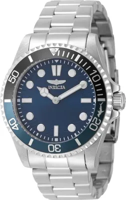 Zdjęcie produktu dla Invicta Pro Diver 49704 Zegarek Męski - Mechanizm Kwarcowy - Stal Nierdzewna z Niebieską Tarcza - 43 mm