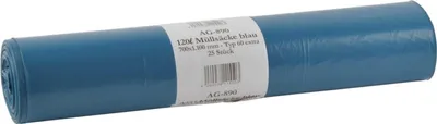 Produktbild von Müllbeutel Funny - 250 Abfallbeutel - blau - ca. 120 L - Müllsäcke
