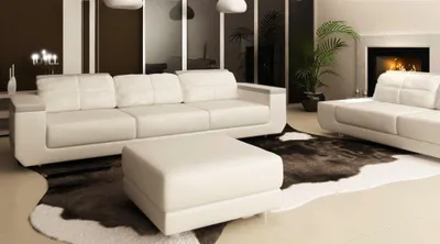 Produktbild von Luxus 3 Sitzer Couch Polster Möbel Sofa Leder Polsterstoff Textil Couch Sofas