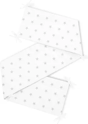 Produktbild von Amilian Bettumrandung Babybett Baby Kinder Nestchen Kantenschutz Bettnestchen Kopfumrandung für Laufstall Bettausstattung Bettschlange 180 cm