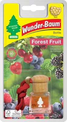 Zdjęcie produktu dla Wunder-Baum Forest Fruit, Odświeżacz powietrza w płynie, Czerwony, Owocowy, Butelka, Samochód
