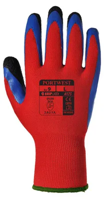 Image de Portwest A175 Gant latex Duo-Flex Rouge/Bleu Taille M
