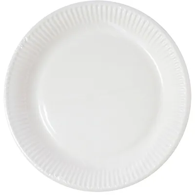 Obrázok produktu pre Kompostovateľné jednofarebné biele 10 papierových tanierov 23 cm