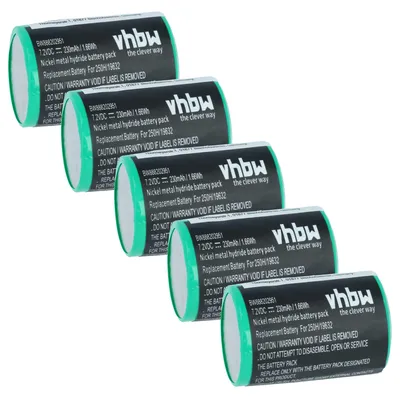 Produktbild von vhbw 5x Akku Ersatz für Servox 19632 für Medizintechnik (230 mAh, 7,2 V, NiMH)