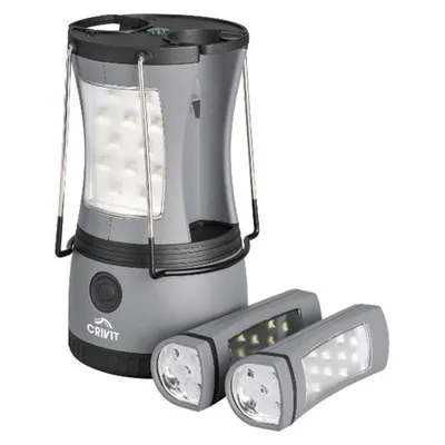 Produktbild von 2-in-1 Campinglampe mit Faltbügeln Vielseitige LED-Laterne für Outdoor & Zelten | CRIVIT
