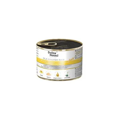 Produktbild von Dolina Noteci Junior Glutenfrei Premium Nassfutter für Kleine Hunde Reich an Hühnermägen mit Kalbsleber 185g (6-er pack)
