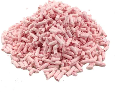 Image de Linge de lit en papier naturel sans poussière pour petits animaux, avec contrôle des odeurs, pour cochons d'Inde, lapins, hamsters, gerbilles et chinchillas (500g, rose)