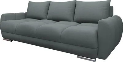 Produktbild von MIRJAN24 Sofa Logo 3, Schlafsofa mit Bettkasten und Schlaffunktion, Ausziehmechanismus DL, Wellenfeder 3-Sitzer (Farbe: Velo 635)