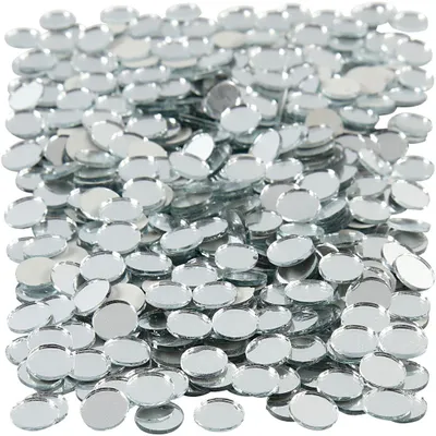 Produktbild von Spiegelmosaik, rund, D 10 mm, Dicke 2 mm, 500 Stk/ 1 Pck [HOB-52294]