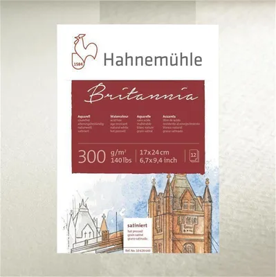 A product shot of Hahnemühle Britannia watercolor paper.