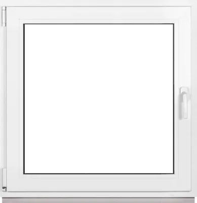 Produktbild von Framex Kellerfenster Fenster Kunststofffenster Weiß Breite x Höhe 100 x 100 cm (1000 x 1000 mm) 2fach (32 mm) Dreh Kipp DIN Links - Premium