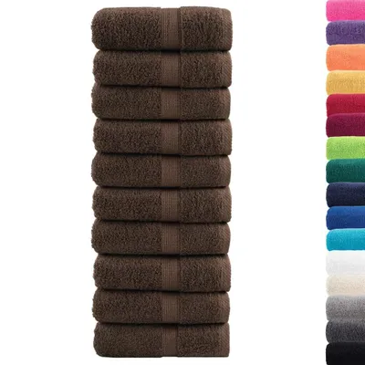 Immagine prodotto di vidaXL Salviette premium SOLUND 10 pezzi Marrone 30x30 cm 600 g/m²