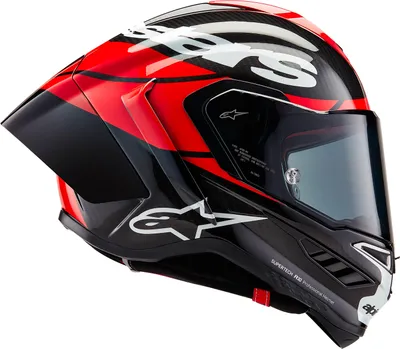Immagine prodotto di Alpinestars Supertech R10 Element Casco integrale nero / carbonio / rosso chiaro / bianco M