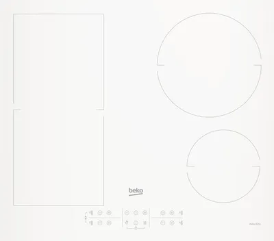 Produktbild von Beko HII64200FMTW Kochfeld Weiß Integriert 60 cm Zonen-Induktionskochfeld 4 Zone(n)