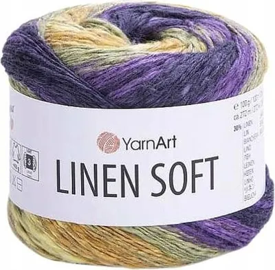 Zdjęcie produktu dla Włóczka YarnArt Linen Soft / 100 g / len wiskoza bawełna / 7410 / mix