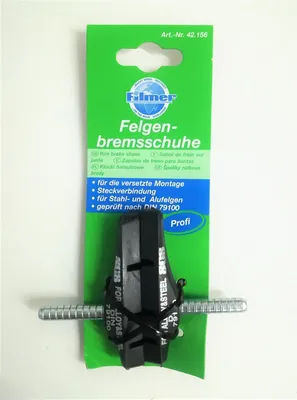 Produktbild von Filmer 42156 Felgenbremsschuhe Stahl und Alufelgen - versetzte Montage