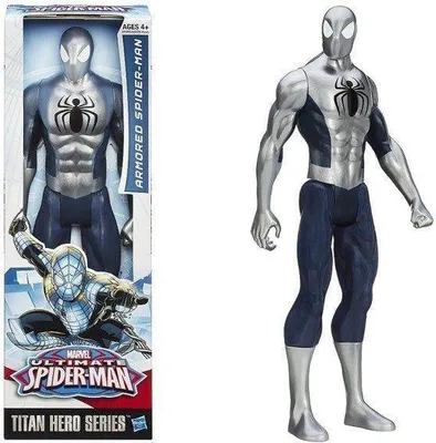 Obrázek produktu pro Spiderman Armored Silver Titan Hero Figurka 30 cm Hasbro - (134361)