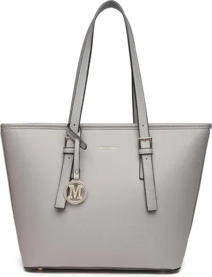 Produktbild von Damen Shopper Handtasche Groß in Grau aus Kunstleder