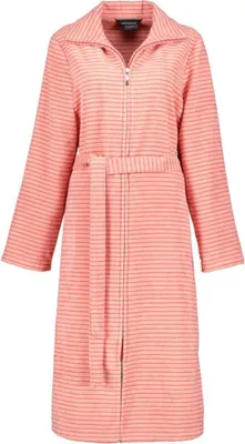 Produktbild von CAWÖ Damen-Bademantel mit Zipper, extraleicht 5317 Farbe koralle Größe 42