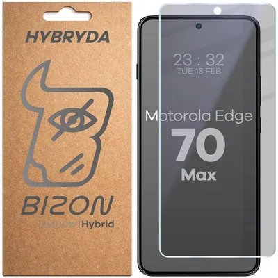 Produktbild von Hybridglas mit Privatschutzfilter für Motorola Edge 70 Max, Bizon Hybrid Shadow, Matt