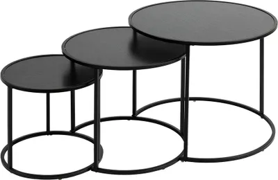 Obrázok produktu pre Súprava postranných stolíkov Eazy Living Dahlia black
