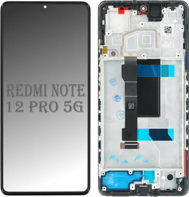 Produktbild von LCD Display Touchscreen Bildschirm Rahmen Schwarz für Xiaomi Redmi Note 12 Pro 5G & Werkzeug