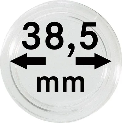 Produktbild von Lindner 2250385P Münzkapseln 38,5 mm-10er Pack