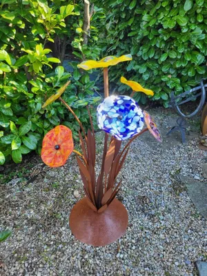 Produktbild von Edelrost Glasblume Farbentraum