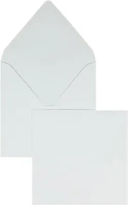 Produktbild von Briefumschläge 146x146mm 90g/qm gummiert VE=100 Stück weiß
