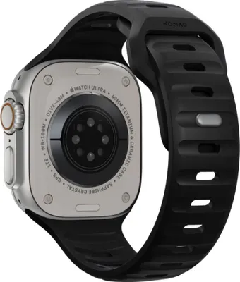 Image de Nomad Sport Bracelet Étanche 45/46/49mm – Caoutchouc Fluoroélastomère FKM – Canaux de Ventilation Intérieurs – Résiste à une Force Latérale de Glissement de 5 à 20 kgf - Noir