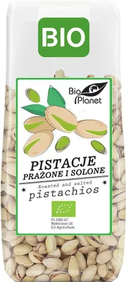 PISTACJE PRAŻONE I SOLONE BIO 100 g - BIO PLANET