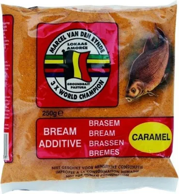 Zdjęcie produktu dla 250g "VAN DEN EYNDE BRASSEN CARAMEL" dodatek paszowy w proszku wabiący leszcze