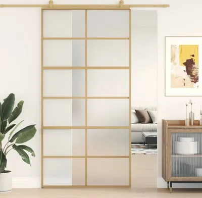 Produktbild von Drzwi przesuwne Golden 102,5x205 cm Matowe szkło ESG i aluminium
